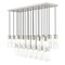 Z-Lite Alton Linear Chandelier, 23-Light, 18 In.W x 54 In.L x 14.25 In.H, Brushed Nickel/Clear+Frosted 824P-23L-BN - alternate 1